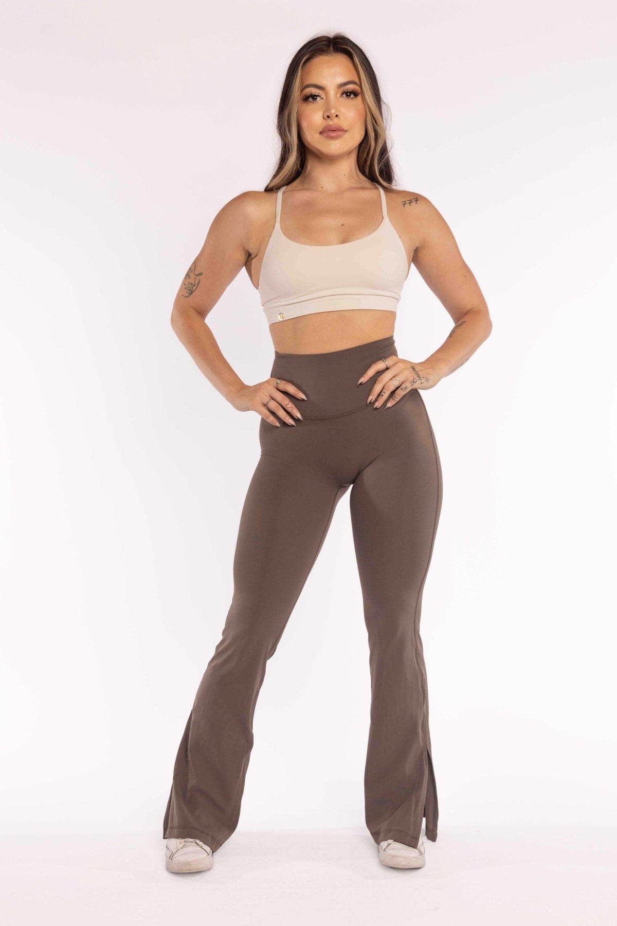 ButterLux Flare Leggings Stone Gray - FPFit