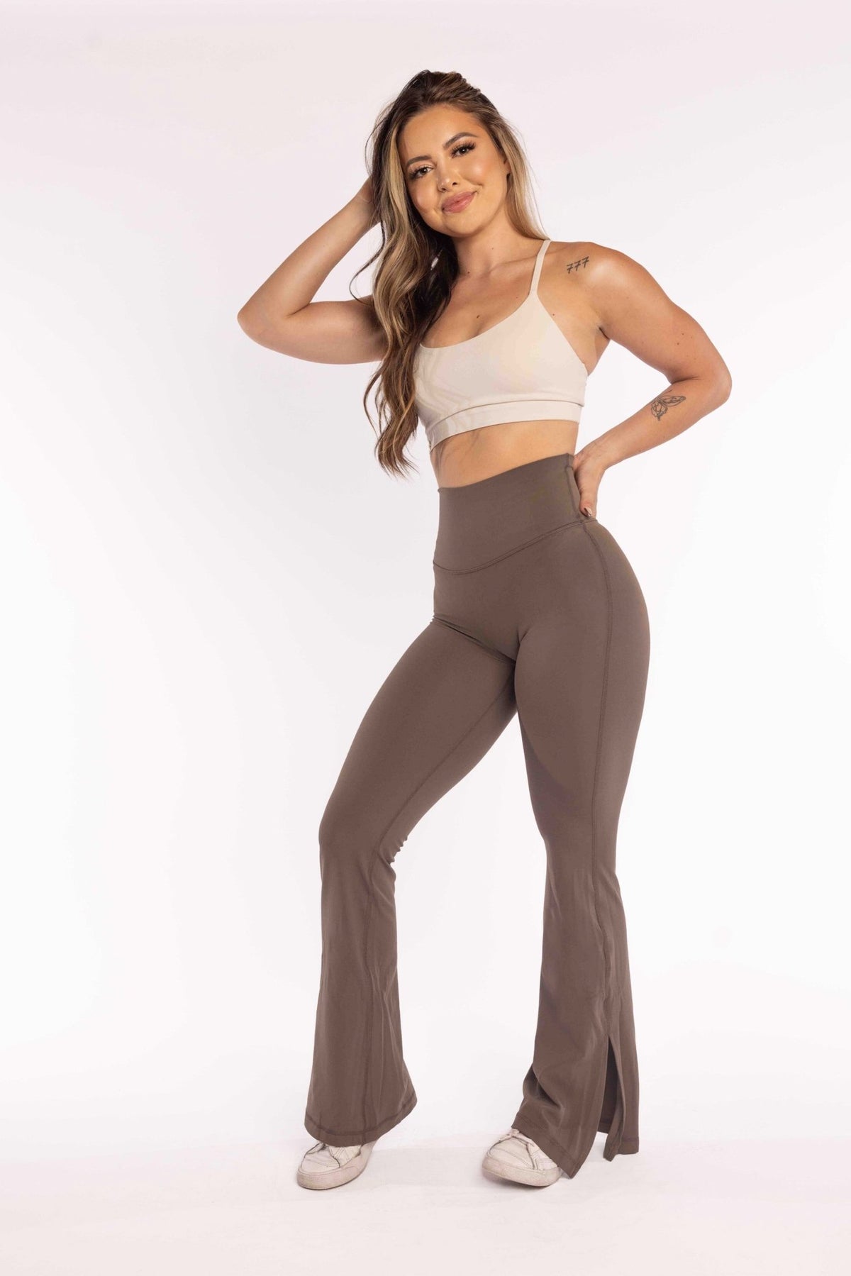 ButterLux Flare Leggings Stone Gray - FPFit