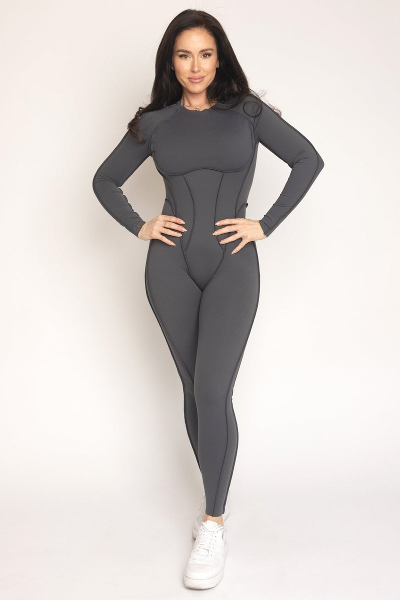 Contour Curve Bodysuit - Graphite - FPFit