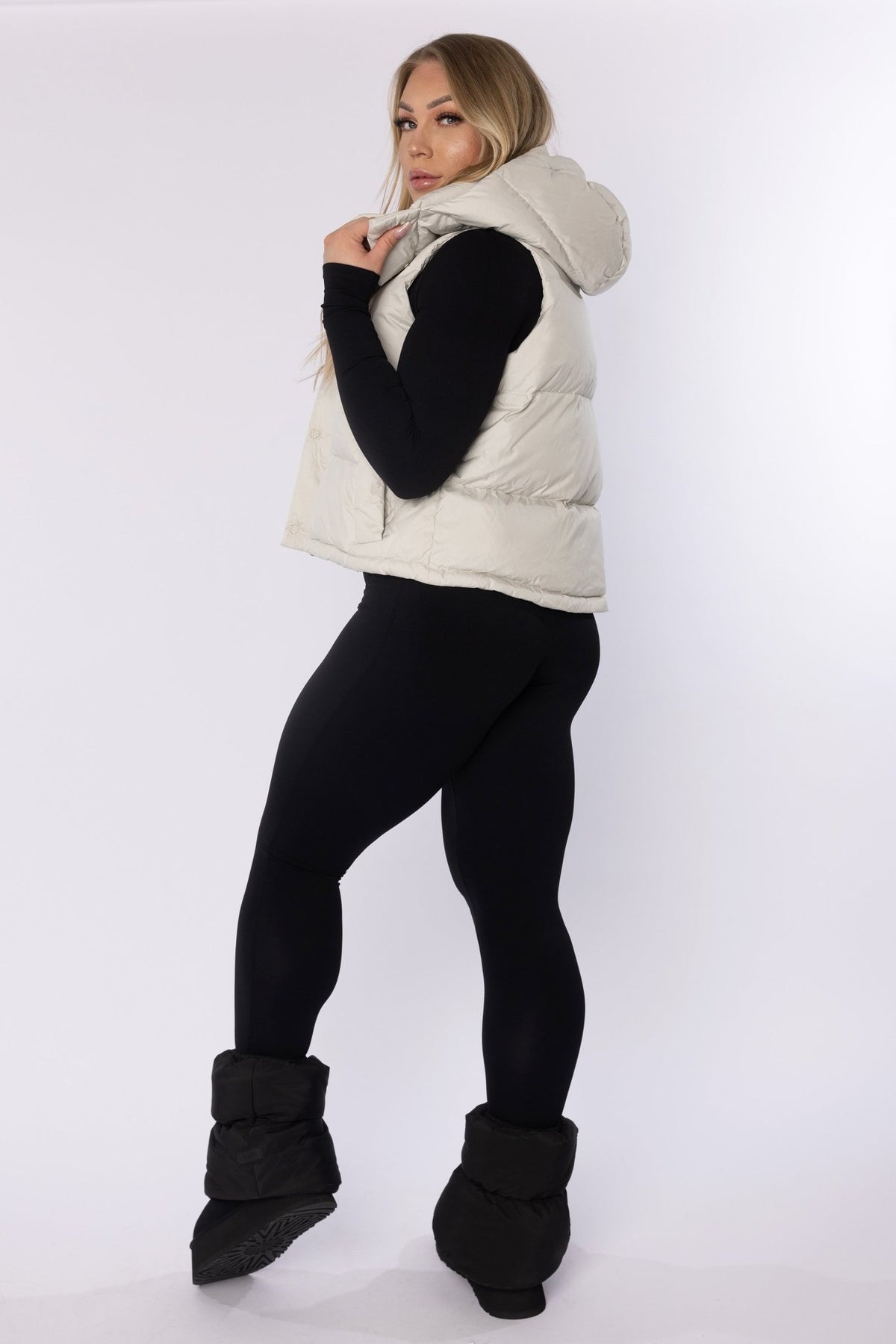 Out And About Puffer Vest Off - White - FPFit